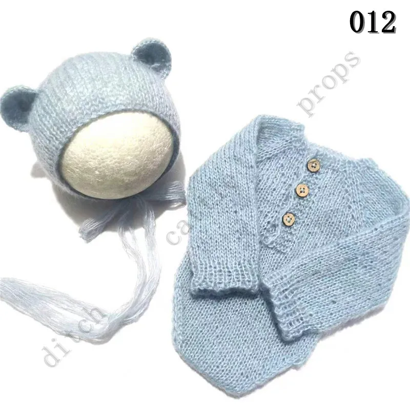 

Mohair Shorts +Hat Pants Bonnet Studio Clothing Newborn Photography Props