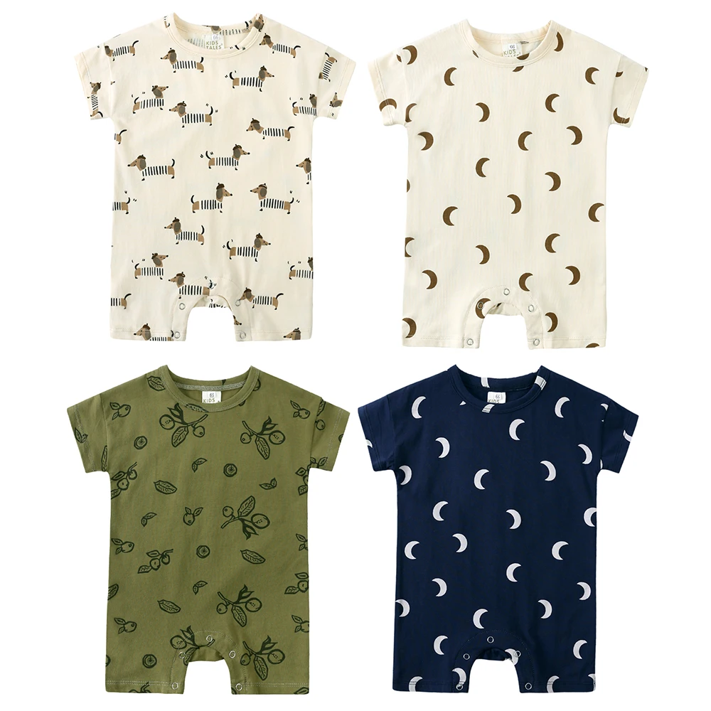 2025 Summer Infant Unisex Clothes Cute Newborn Baby Romper Knitted Stripes Cotton Soft Jumpsuit Toddler Boy Girl Pajamas Rompers 2