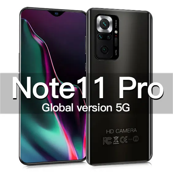 Смартфон Note11 Pro Φ Network 6 7 дюймов 16 ГБ + 512 глобальная версия мобильные телефоны |