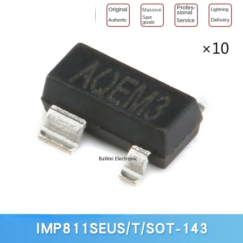 

Original genuine patch IMP811SEUS/T SOT-143 2.93V MCU monitoring chip (10PCS)