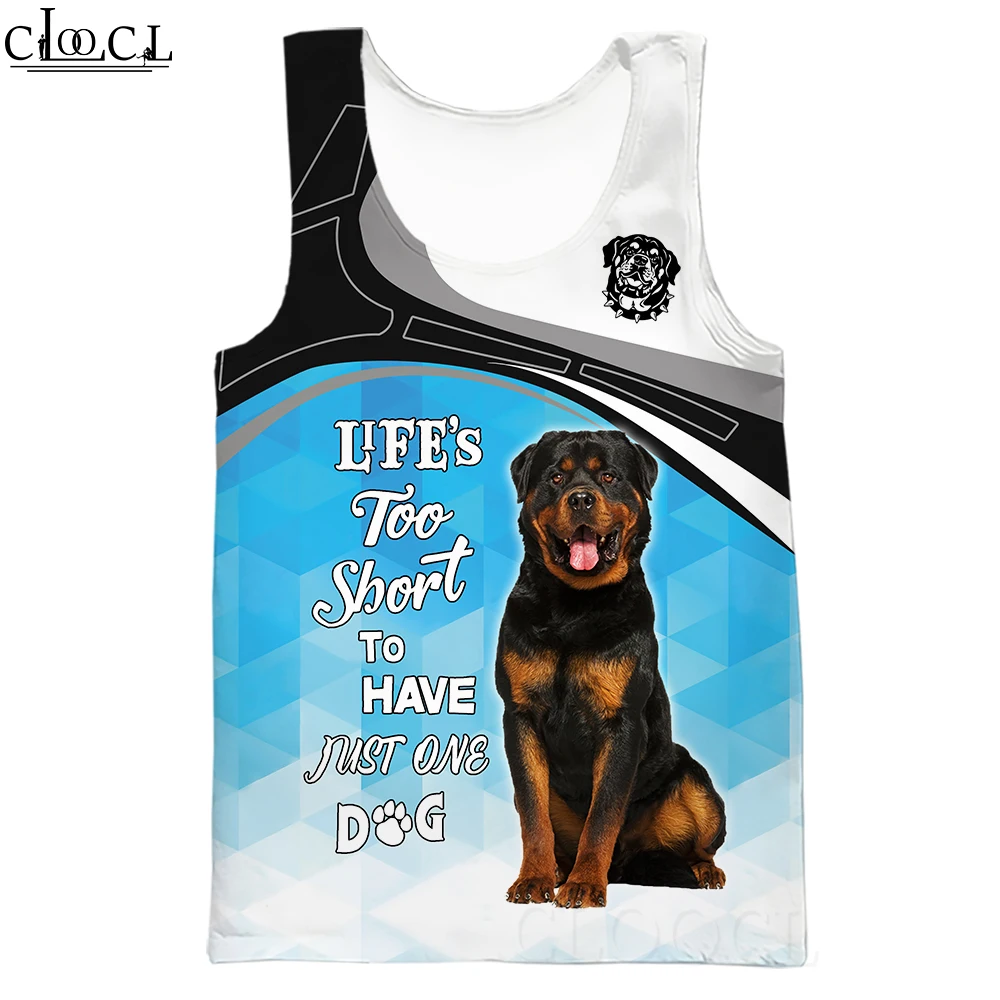 

Мужские майки, красивый жилет с 3D принтом животных ротвейлера, стиль Харадзюку, уличный Повседневный пуловер для фитнеса без рукавов, топы