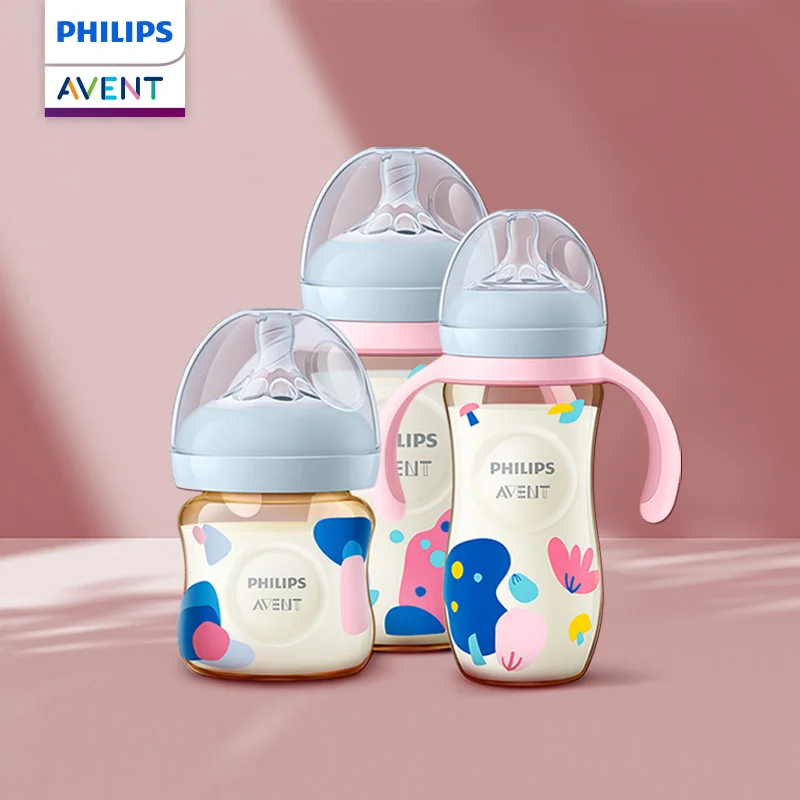 PHILIPS AVENT Newborn baby PPSU bottles reduce flatulence 0-6 months or more TPE material non-slip thread-off proof handle milk bottle,feeding bottle