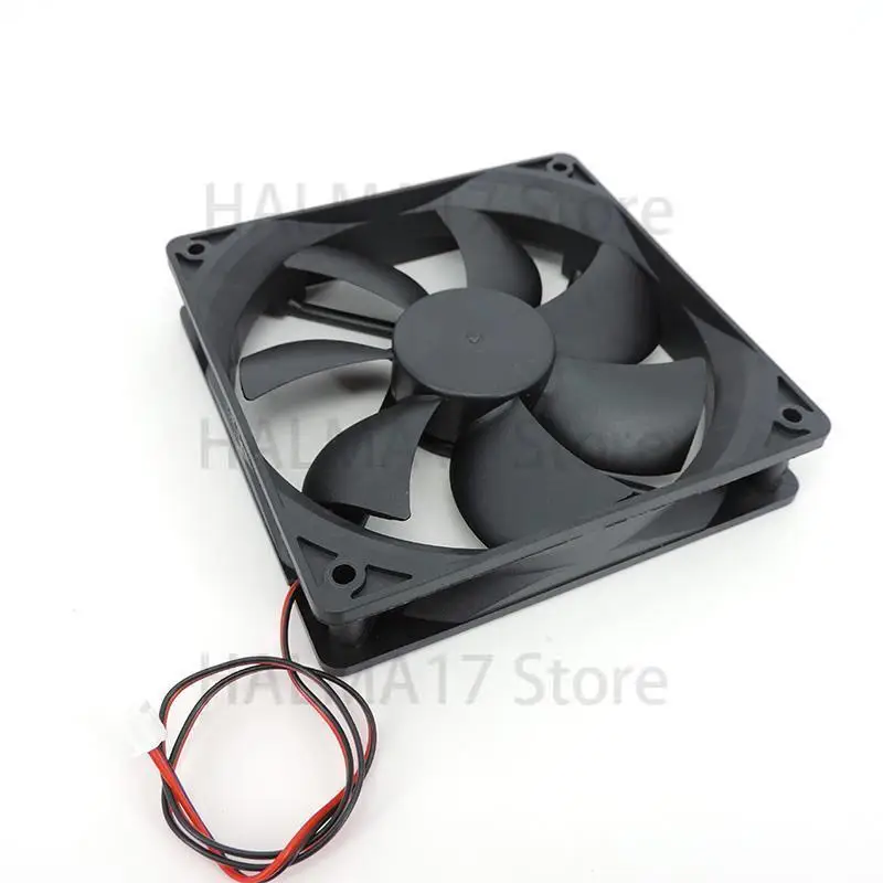 1 DC Fan 5V 12V 24v 120mm*120mm*25mm Brushless Cooling Fan oil-containing 2PIN PC Computer Case Cooler 12cm 0.1A J17