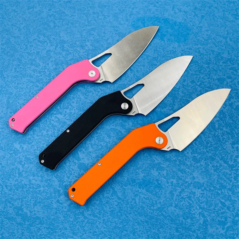 TACRAY Folding Kitchen Chef Knife G10 Handle VG10 Blade Outdoor Camping  Indoor and Outdoor Cooking tool