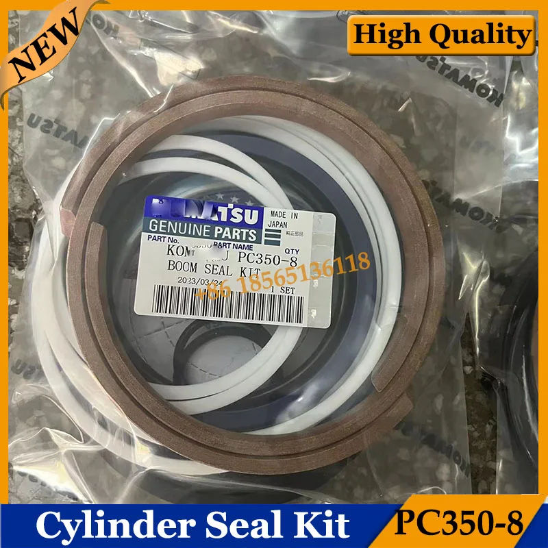 

PC350-8 Arm Boom Bucket Cylinder Seal Kit for Komatsu PC350-8 Excavator Hydraulic Oil Seal Repair Kit