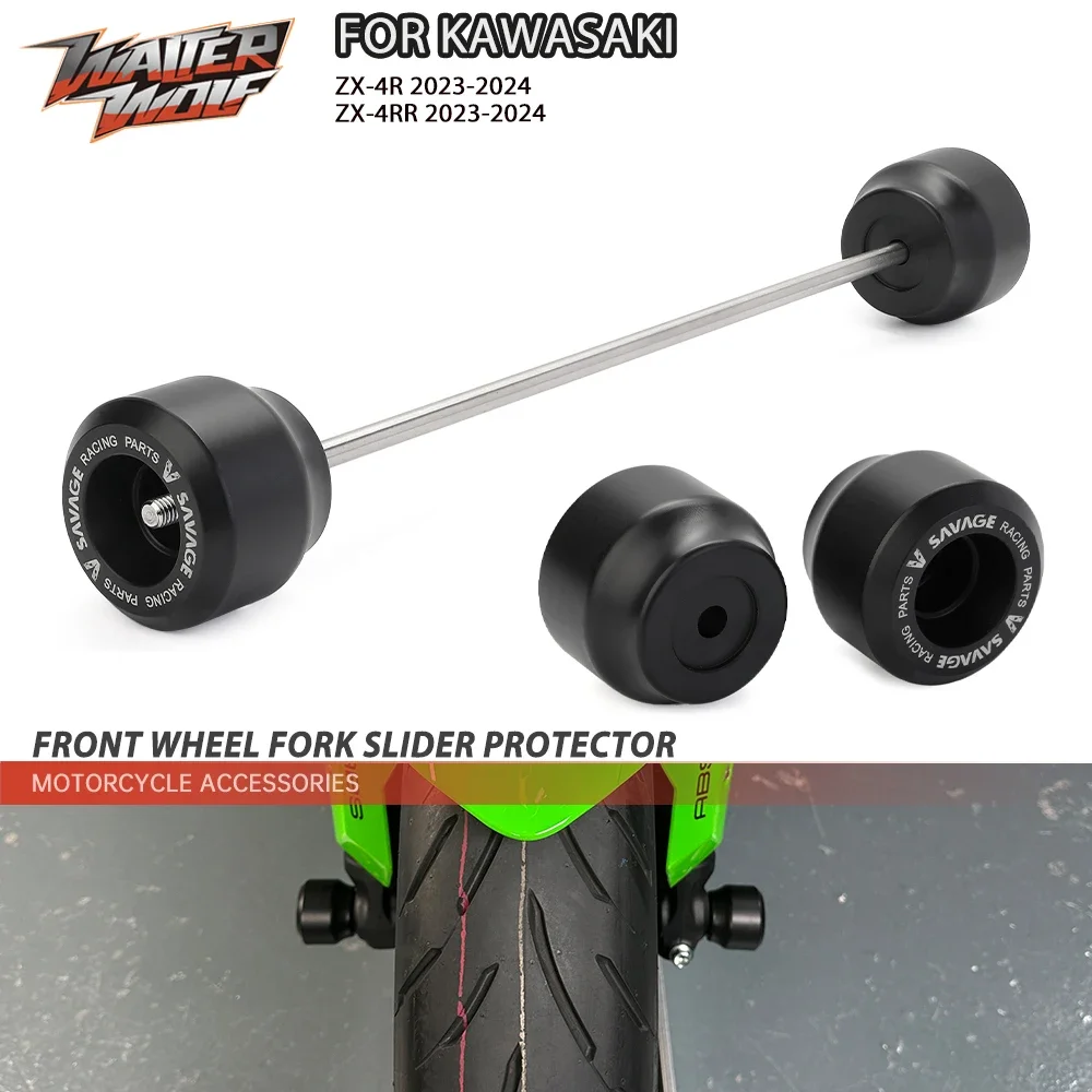 その他 SHOK No Cut Sliders Motorcycle Frame Sliders For Kawasaki Ninja ZX4R