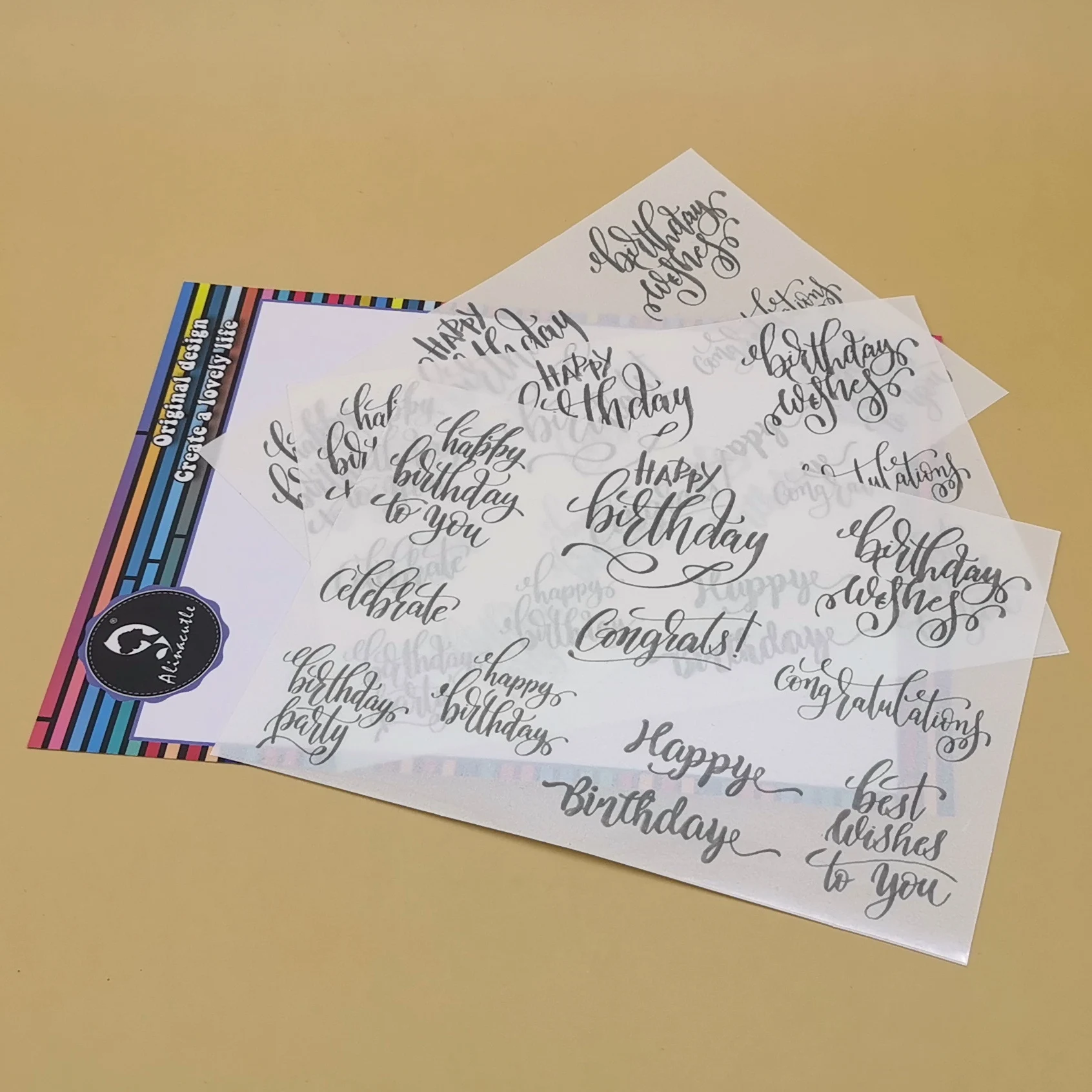 Description Picture 4 of itemRefinement Sticker Transfer Sheets Foil Transfer Paper Embossing Powder add Glitter Transfer Paper Sheets