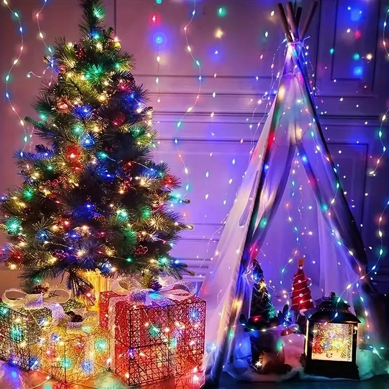 Outdoor Battery Fairy Lights LED Copper Wire String Lights with 8 Modes - IP65 for Garden, Patio, Tree, Yard & Party Decor