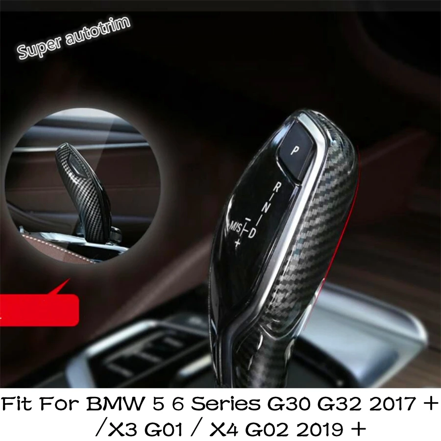 

Рукоятка рычага переключения передач, накладка на головку для BMW 5 6 серии G30 G32 2017 - 2023 / X3 G01 / X4 G02 2019-2023, аксессуары из углеродного волокна