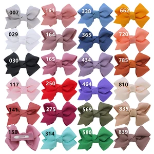 2pcs Cute Little Jojo Bow Snap Hair Clips for Toddler Baby Girl Kids Fine Hair Mini Bow Barrettes Accessories