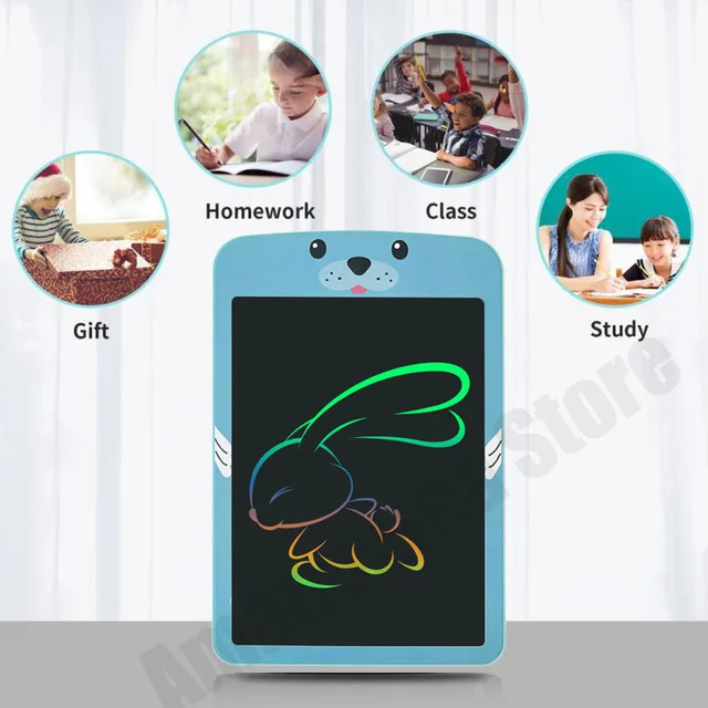 8.5/in Cartoon LCD Writing Tablet Drawing Board Kids Graffiti Sketchpad Toys Handwriting Blackboard Magic Drawing Board Toy Gift 4