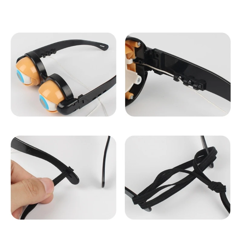 Funny Prank Glasses Toys Horror Eyeball Dropping Glasses Crazy Eyes Toy