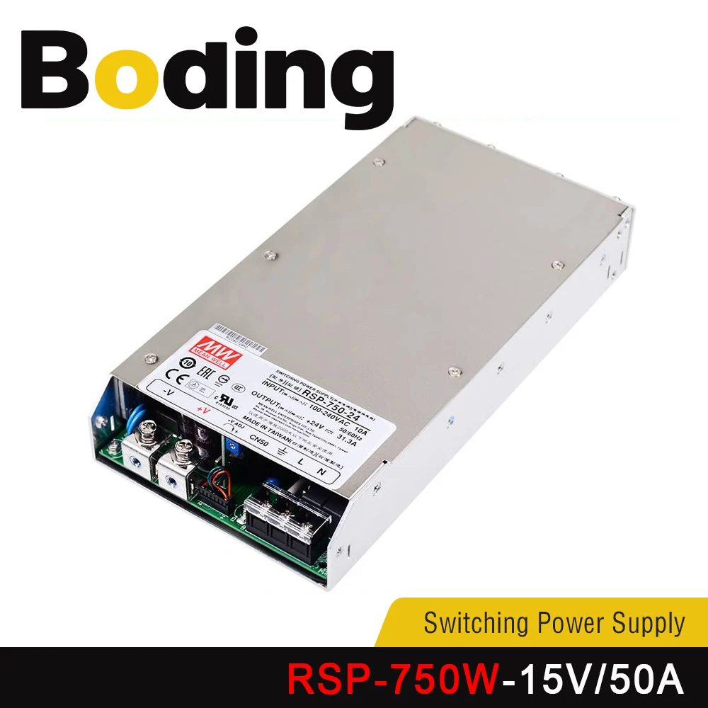 

Boding Rsp-750-15v 50a импульсный источник питания с высокой эффективностью выхода постоянного тока