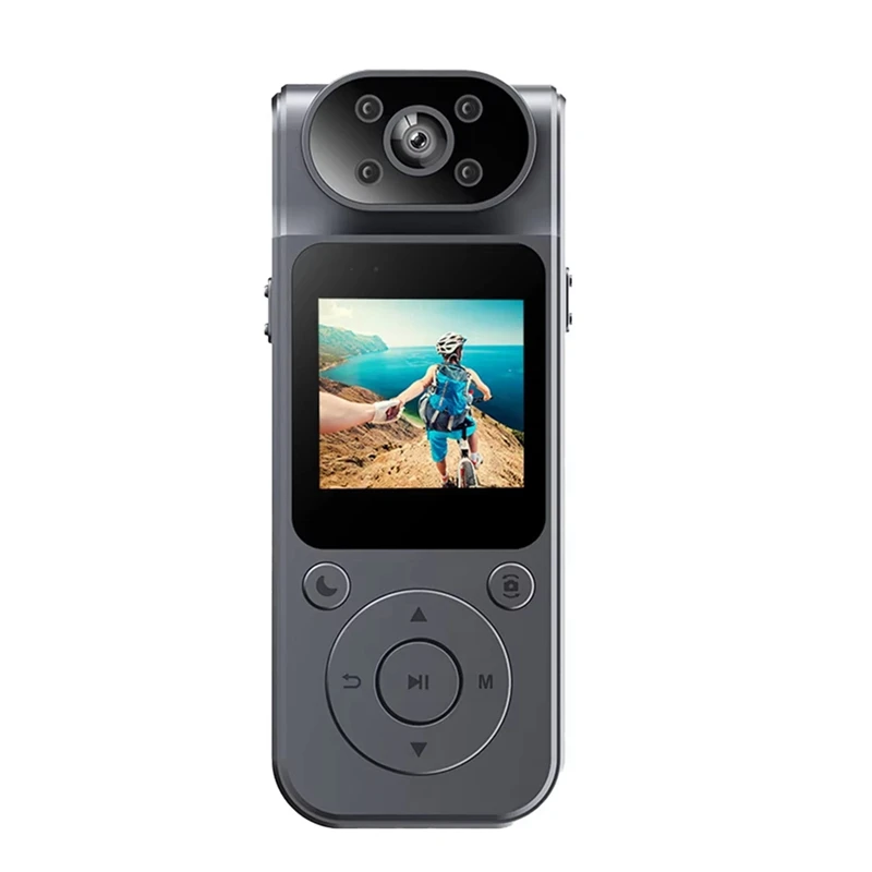 3CGRO-1080P Protable Digital Camera With Rotatable Lens Sports Camera Voice Recorder Bodycam For Journalists And Adventurers 6