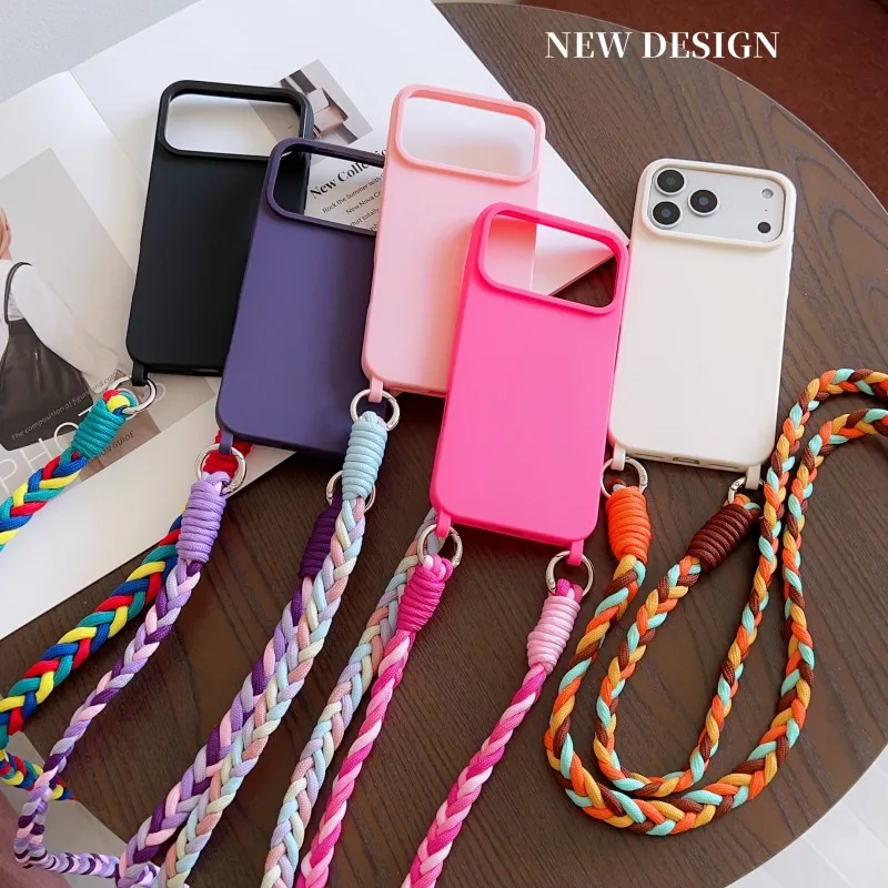 รูปสินค้า เคสโทรศัพท์มือถือสายคล้องคอแฟชั่น ลายลูกกวาด