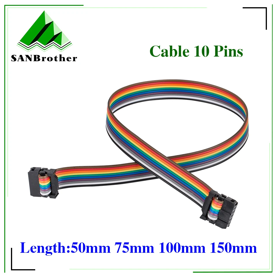 Ender-3/CR-10 Series Screen Extension Cable 10 Pins，Flexible Flat Ribbon Jumper Display Cable for 3d Pirnter (1pcs)