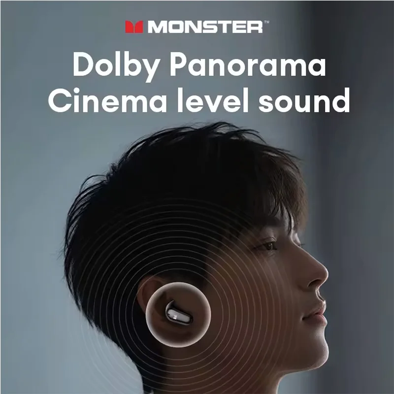 รูปสินค้า หูฟังเกมมิ่งไร้สาย Monster Bluetooth 5.4 แบตเตอรี่ยาวนาน เสียง HIFI