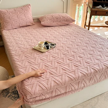 2024 New Tafu Velvet Comfortable Cotton Velvet Single Item Bed Sheet Can Be Paired with the Same Pillowcase