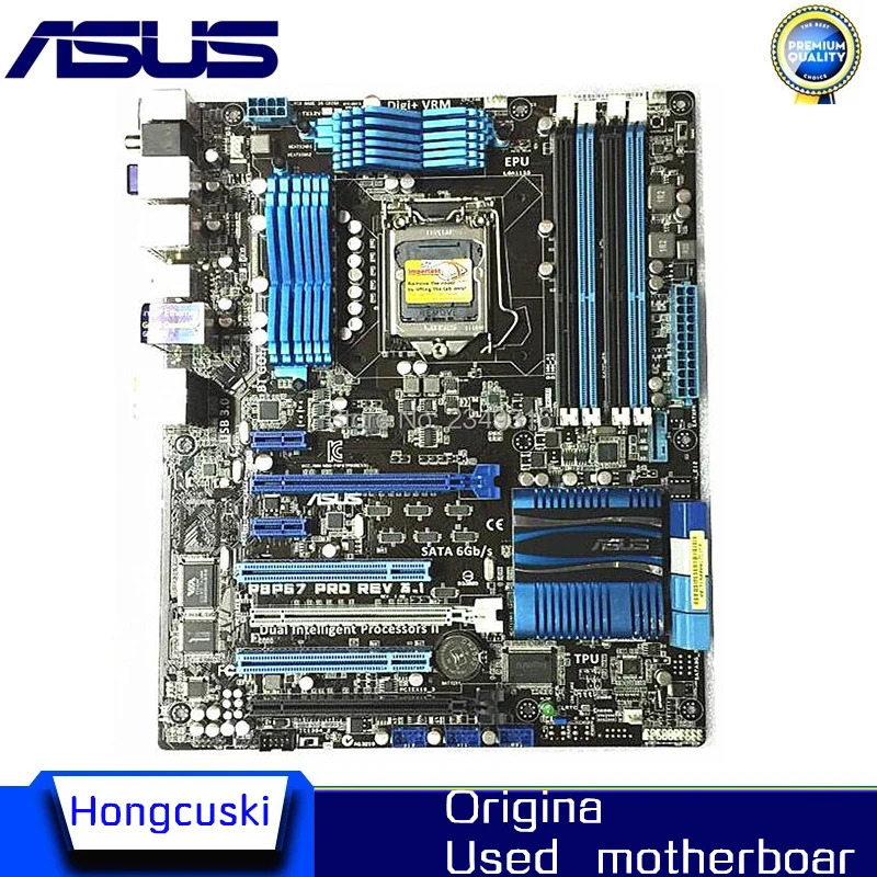

Used For ASUS P8P67 PRO REV3.1 P67 original motherboard DDR3 LGA 1155 boards 32GB USB2,0 USB3.0 SATA3.0 Desktop motherboard