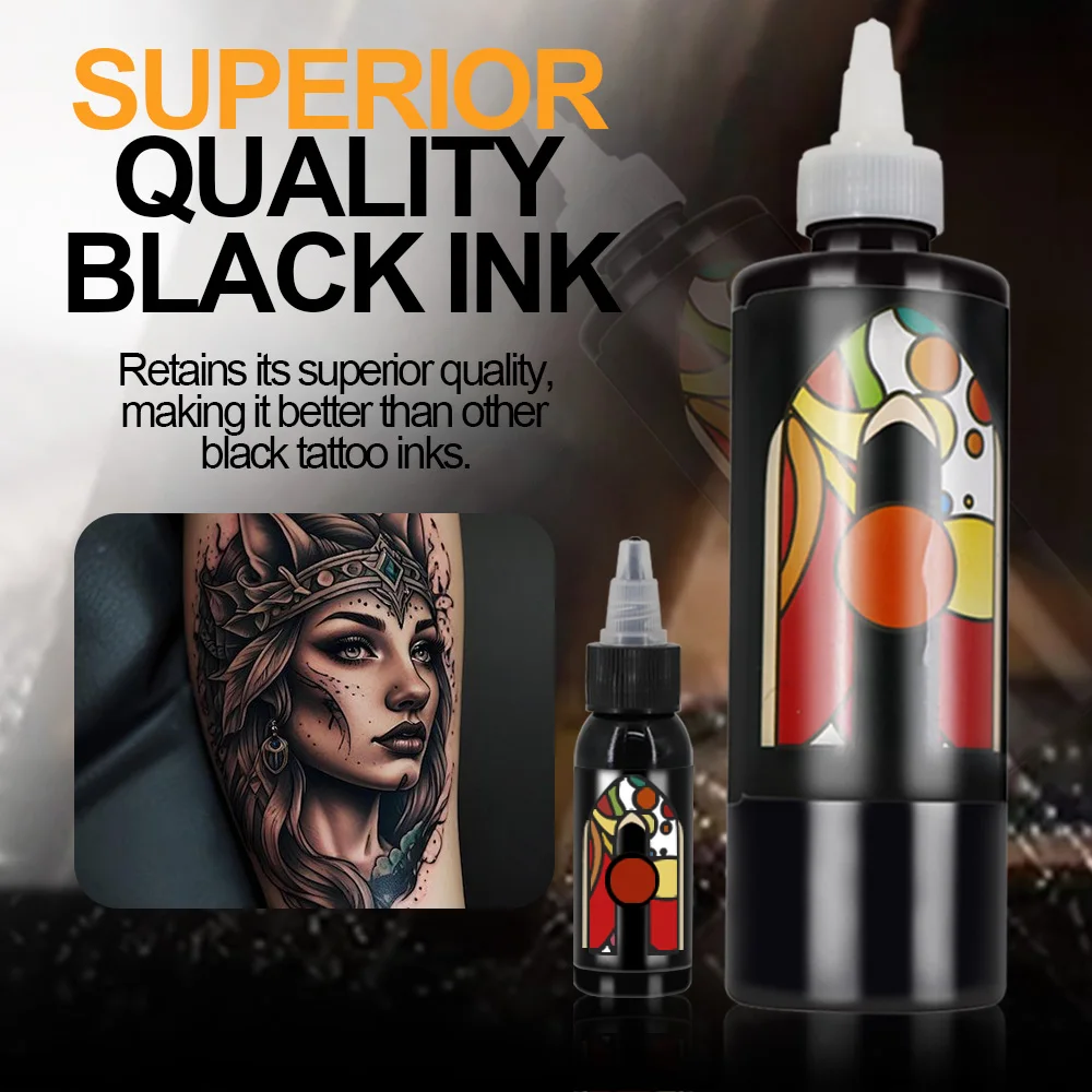 Tattoo ink tattoo ink pigment tattoo ink kit JC 1oz/8oz black Tattoo Ink Pigment Body Art Tattoo Kits Professional Beauty Paints Makeup Supplies Semi-permanent