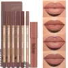 7pcs Matte Lip Liner and Lipstick Set, Water-Resistant, Long-Lasting, Multi-Color Secret Formula Daily Makeup & Christmas Gift 1