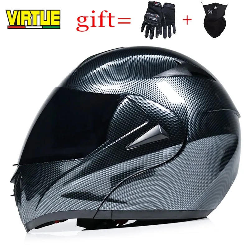 Nuovi Caschi Moto Rcycle Dual Visor Casco Modulare Flip Up Racing Double Lens Capacete Casco Moto Dot Helmet