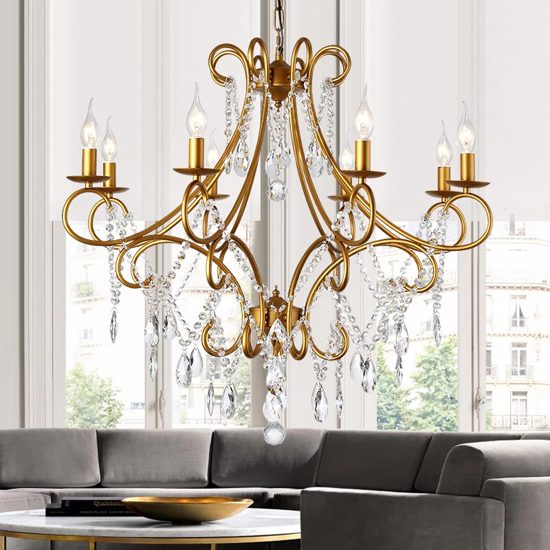 

YUNYI Indoor Ceiling Warm Lighting Hanging Pendant Crystal LED Lamp Modern Crystal Chandelier Light For Home