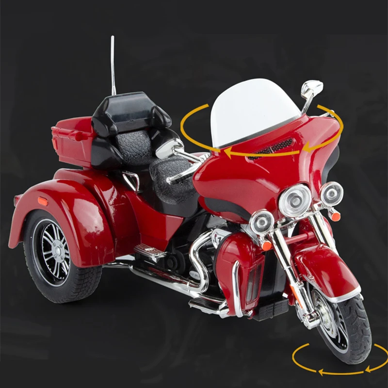 1:9 CVO Tri Glide Alloy Three wheel Cruise Travel Motorcycle Model