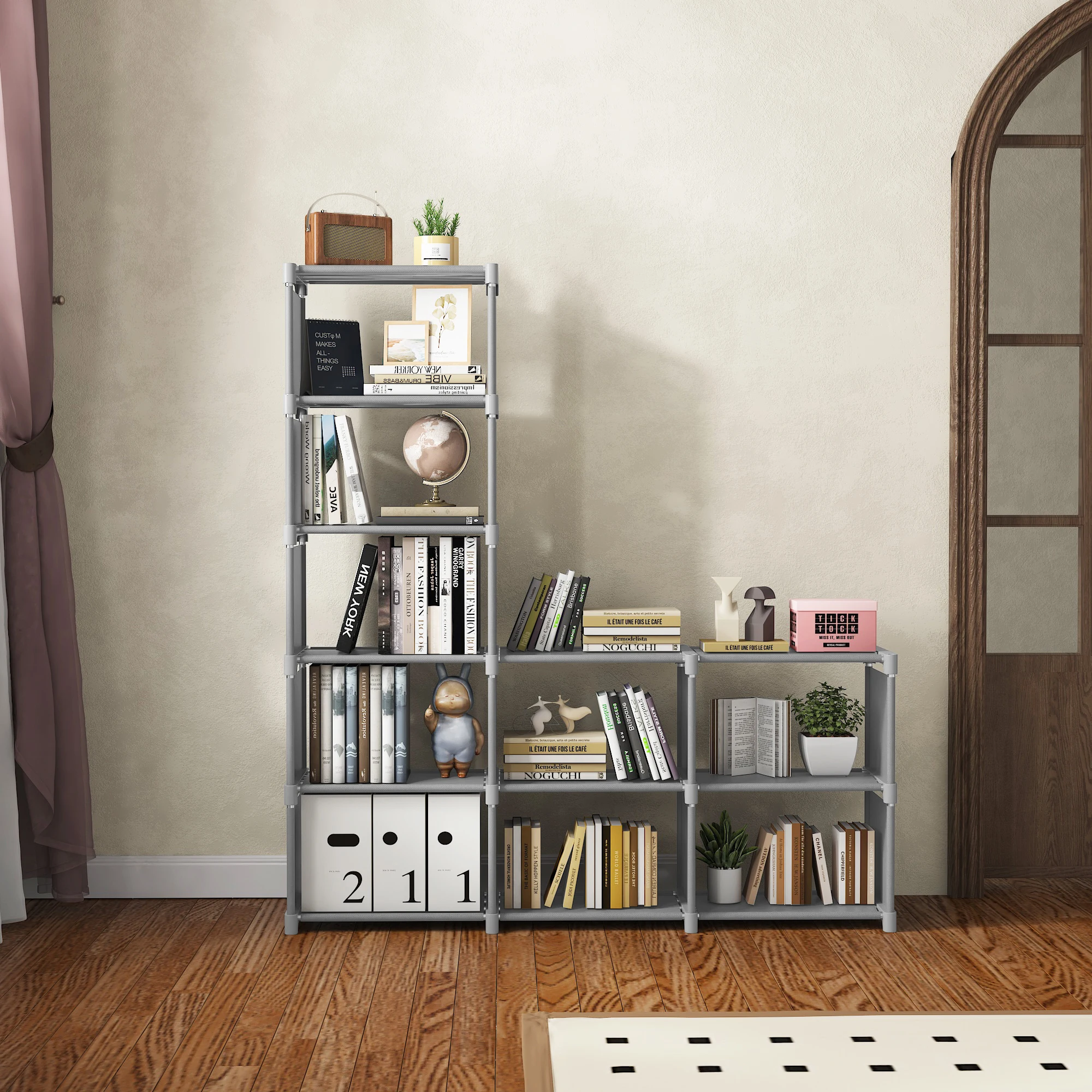 Bookshelf [Free Combination] Desktop Storage Rack Desk Storage Rack Desk Dormitory Office Multi story Bedroom Floor