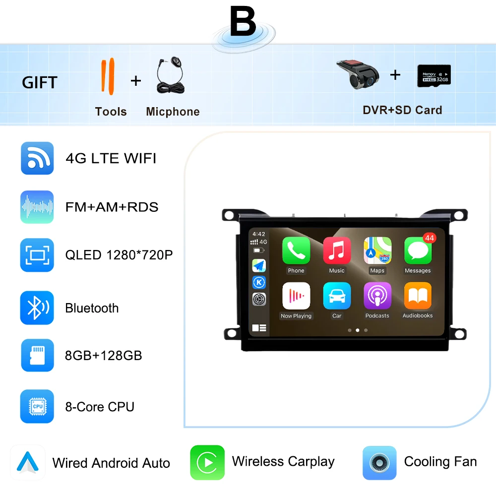 (B)8G 128G DVR