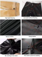 Fleece Lined PU Leather Pants - 2024 Winter High Waist Shaping Leggings, Thick Warm Footed Stirrup Pants for Women Cold Weather - Image 5