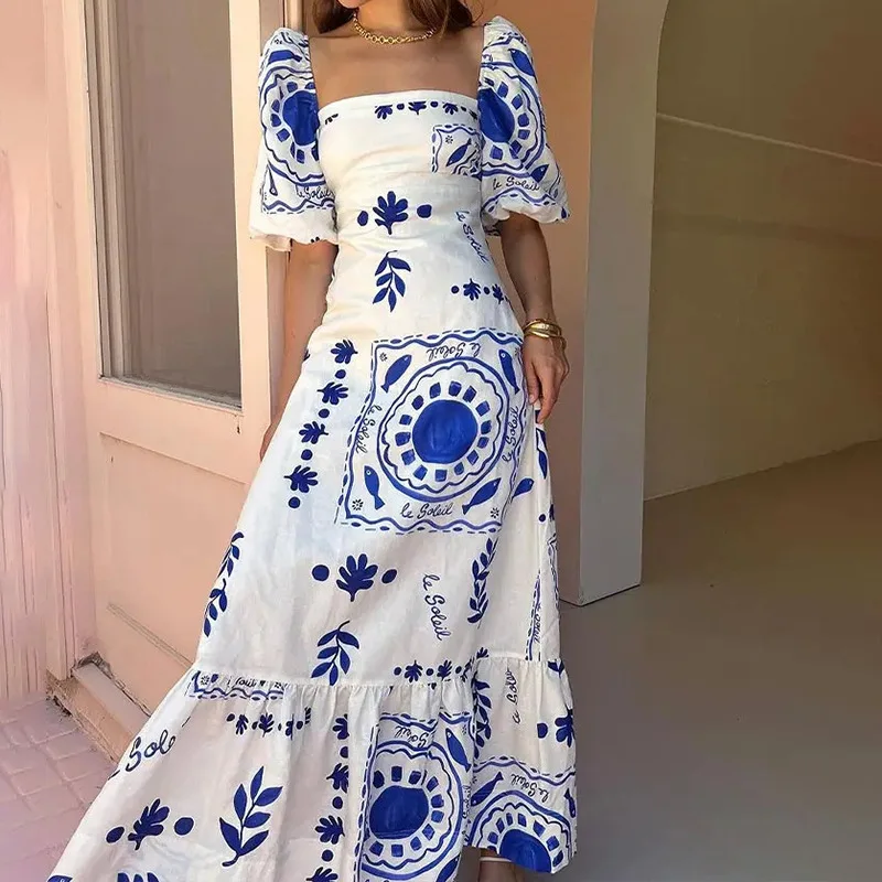 sachin and babi light blue dress Tossy White Knit Fashion Maxi Dress For Women Short Sleeve Patchwork  Elegant Party Dress Lapel High Waist Knitwear Women's Dress