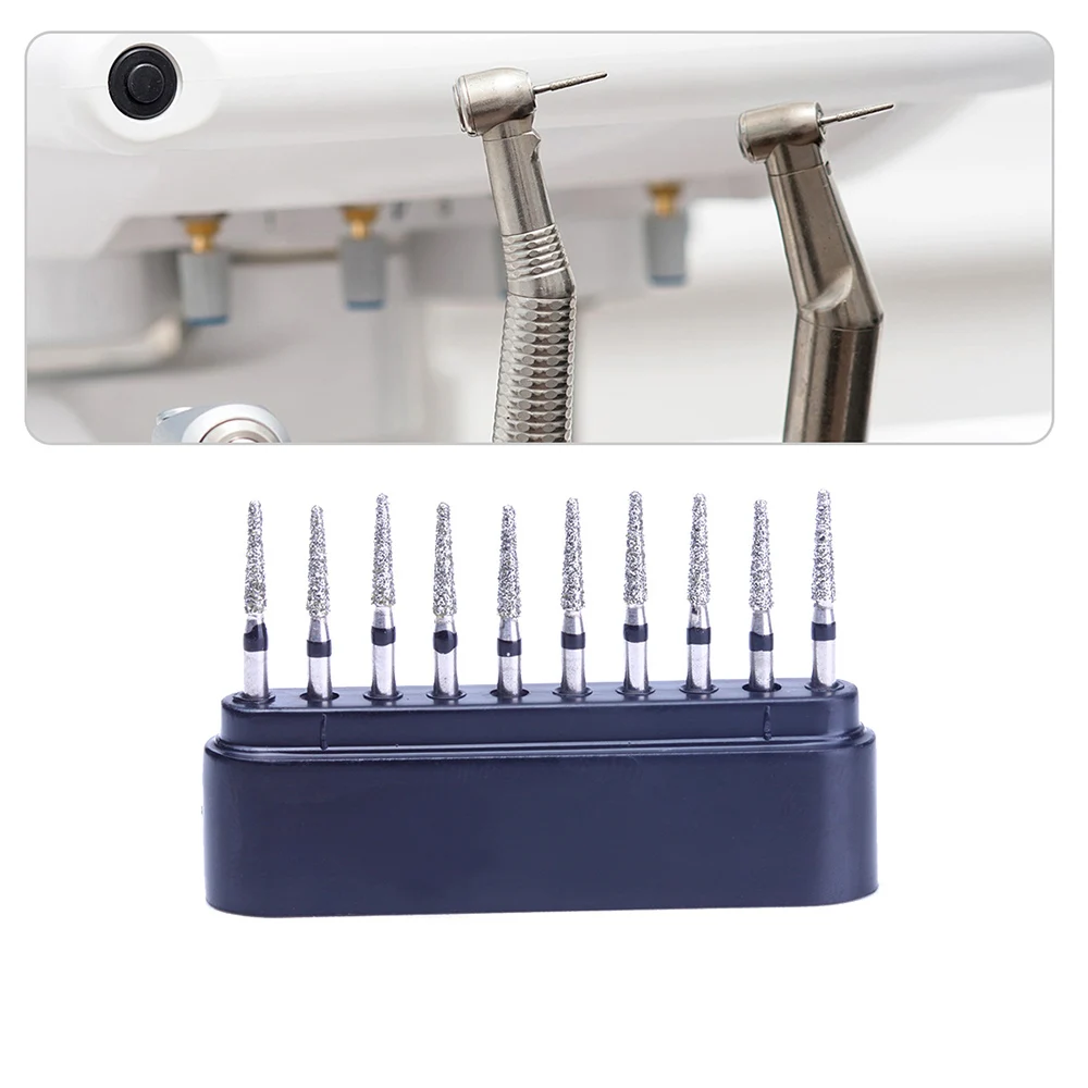 AZDENT Dental Super Grobe Diamantbohrer für Zahnärzte, 10 Stk./Packung, FG Diamantbohrer für Hochgeschwindigkeits-Handstücke, Zahnmedizinische Instrumente – Detail 23