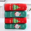 New Xmas Face Towel Christmas Decor Red Santa Claus New Year Gift Home Bathroom Washing Hand Face Towel Cloth Man Woman 1
