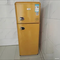 Réfrigérateur rétro à Double porte 82l, congélateur vertical, congélateur inférieur, congélateur supérieur pour la maison, l'hôtel et le bureau 2