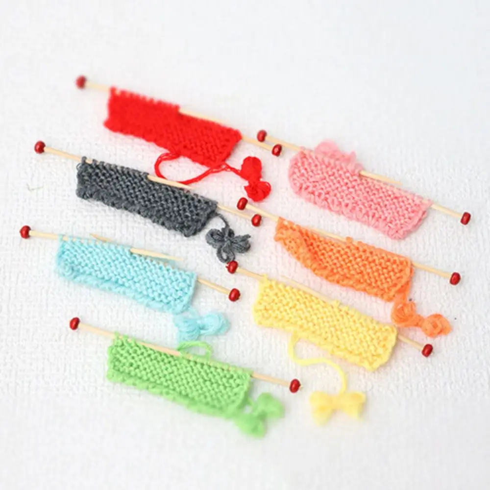 1: 12 Mini Knitted Sweater Colorful Mini Handmade Accessories Bjd Doll House Accessories Miniature Ob11 Toy Ornaments