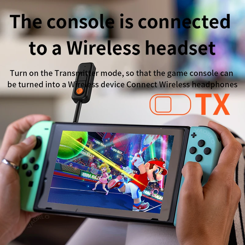 Wireless Bluetooth 5.4 Audio Transmitter & Receiver with HD HiFi Stereo and Built-in Mic