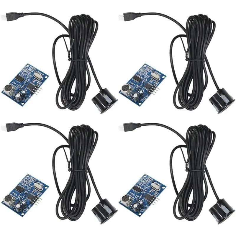 B27B JSN-SR04T 4PCS 방수 초음파 거리 측정 모듈 Arduino 프로젝트용 통합 배선