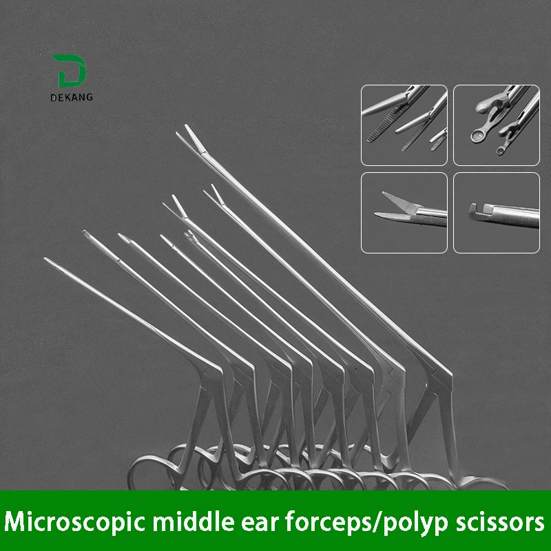 Pince à cueillette d'oreille moyenne, microforceps d'oreille, pince à ceradorclip