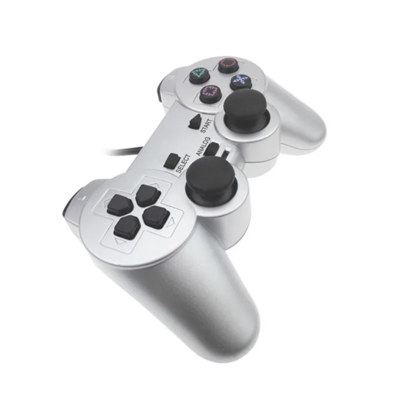 For PS2 Wired Controller For PS2 Gamepad Mando Joystick For Play Station 2 Game Controller Gaming Accessories With Dual Motors