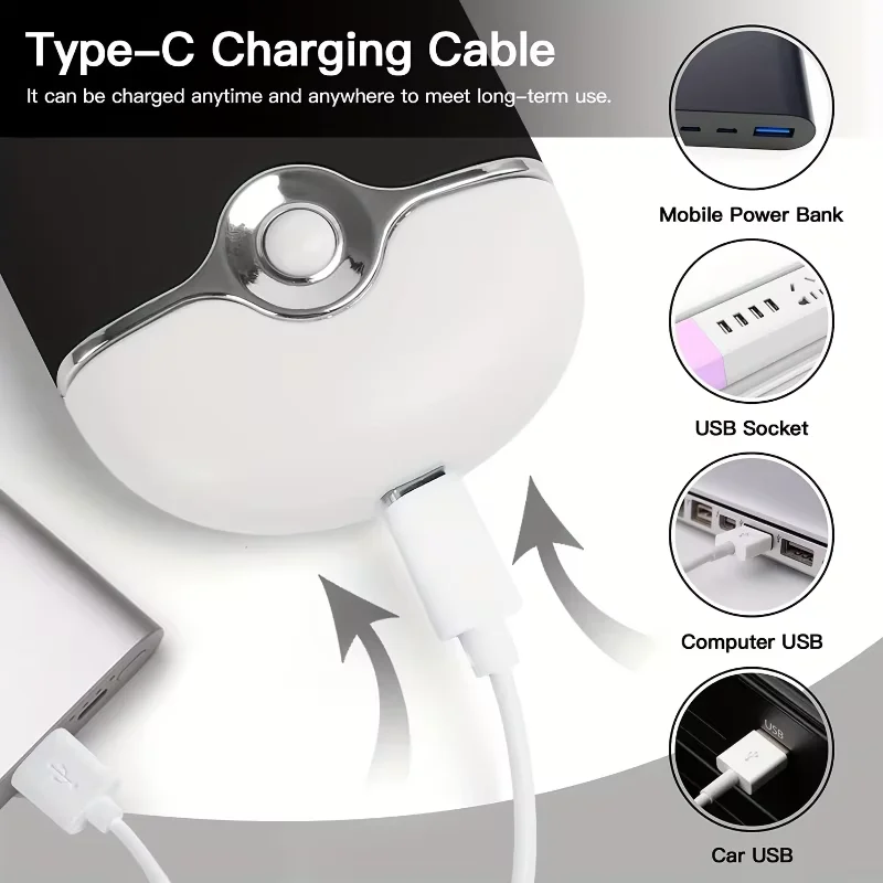 Mini Fan for Eyelash Extensions USB Rechargeable Air-Conditioning Quick-Drying Makeup Tool Eyelash Hair Dryer Accessory