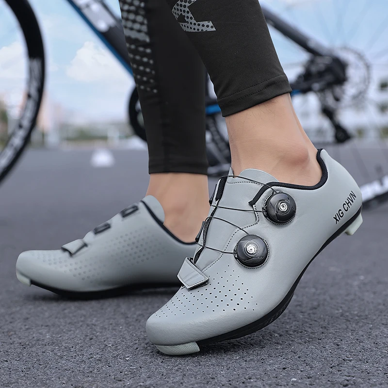 Unisex Road Bicycle Shoes Men Training Cycling Boots Breathable MTB Cleat Dirt Bike Speed Flat Sports Racing Women Spd Sneakers