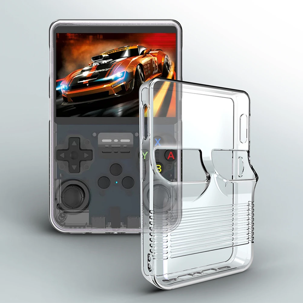 TPU Soft Case For R36S Handheld Game Console Transparent Protective Cover Anti-Scratch Skin Shell For R36S Gaming Accessories
