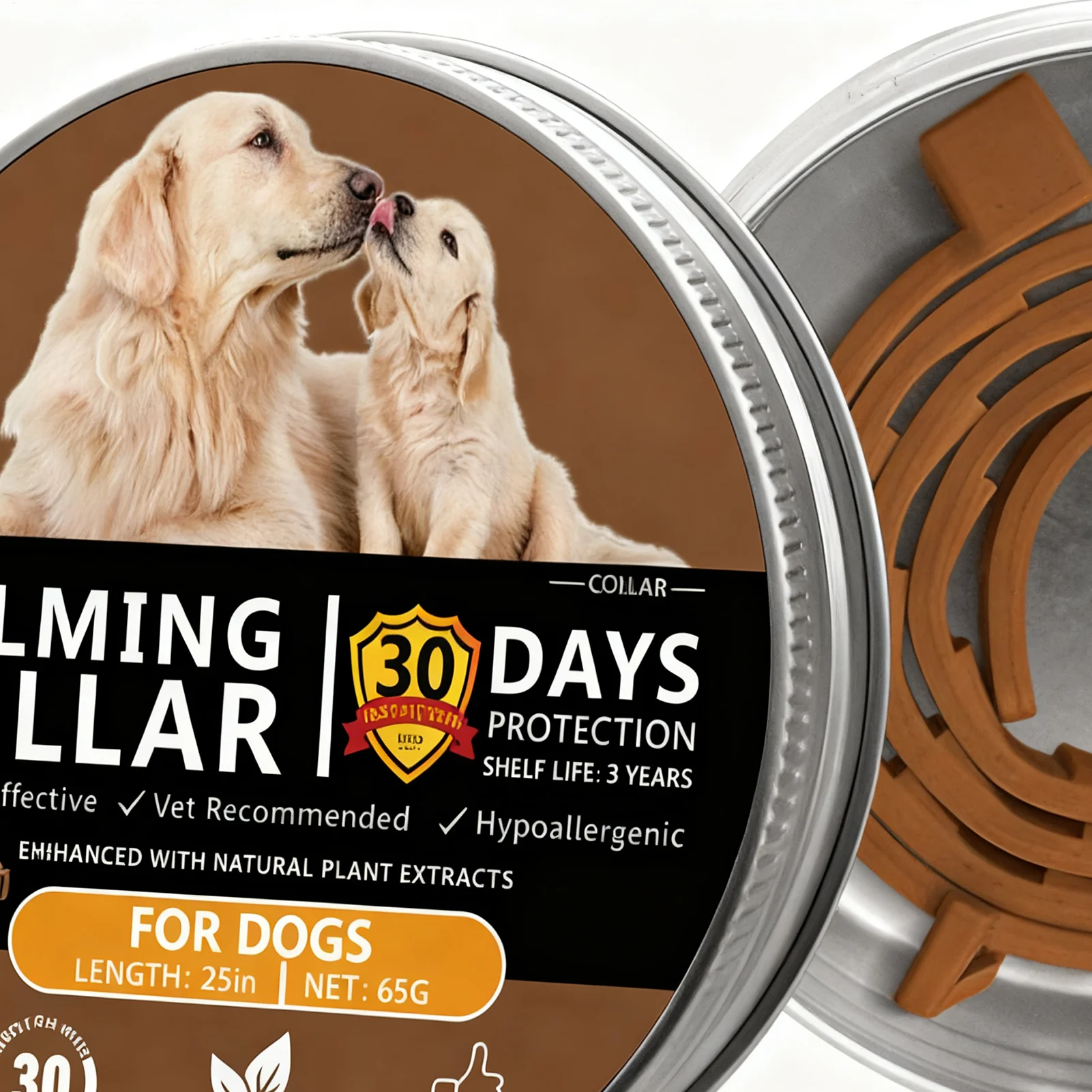 Calming Collar For Dog Flexible Waterproof Trainer 25in Calming Collar For Dog For Travel Stress Grooming Training Security