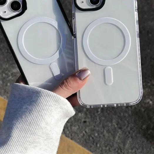 

Прозрачный чехол MagSafe для телефона IPhone 11 12 13 14 15 Pro Max, чехол для IPhone 15 Pro Max