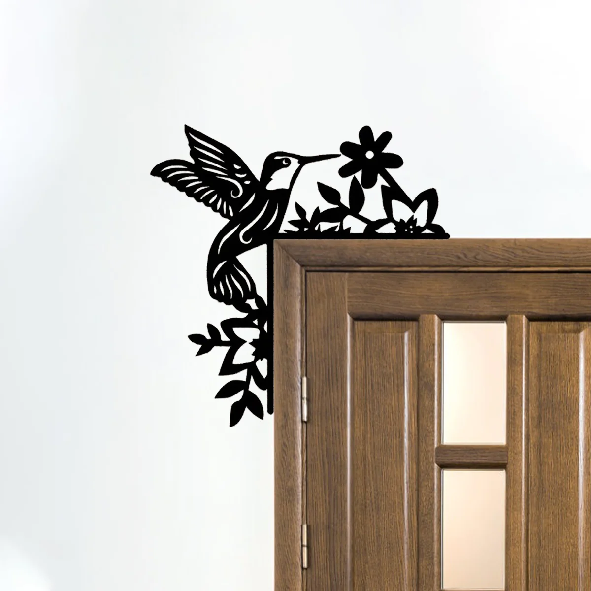 

1pc Creative Bird Silhouette Decorative, Wall Decoration Wall Stickers Door Corner Decoration Door Frame Corner Decor Iron Art