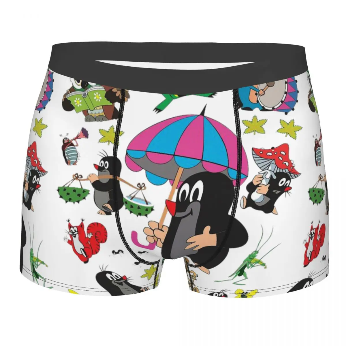 Krtek Little Maulwurf Men's Boxer Briefs, Highly Breathable Underwear,High Quality 3D Print Shorts Gift Idea killer klowns from outer space horror film men boxer briefs highly breathable underwear high quality print shorts gift idea