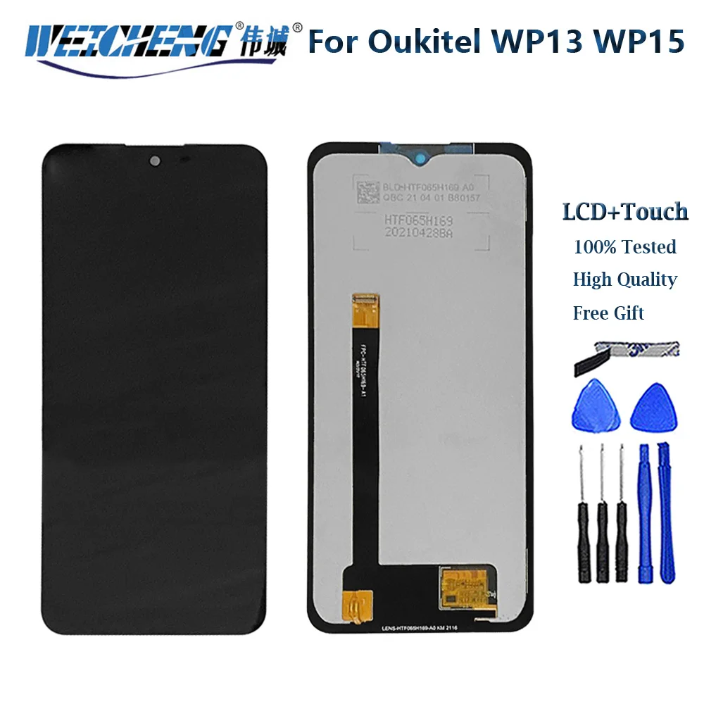 Original For Oukitel WP15 LCD Display +Touch Screen Screen Digitizer Assembly Replacement 6.52 inch For Oukitel WP13 WP15S LCD