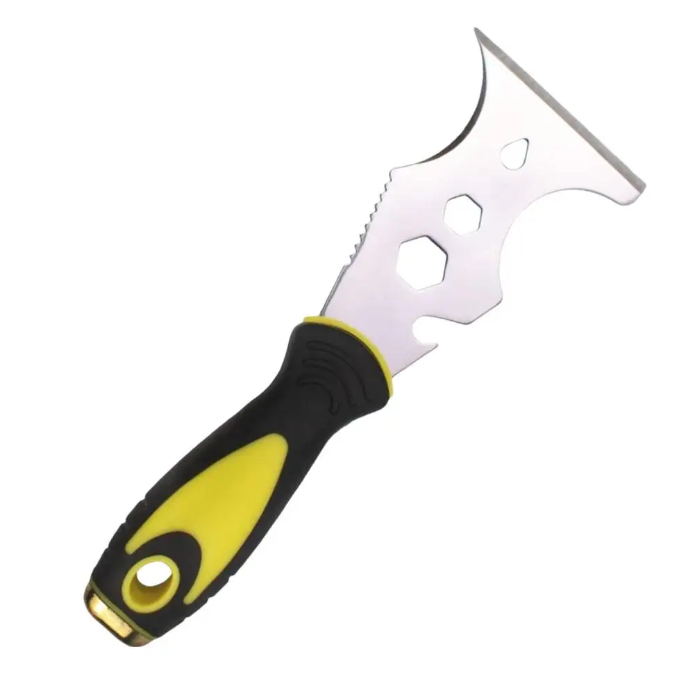 Putty Knife Scraper 15 IN 1 Multifunctional Stainless Steel Putty Knife Spatula Scraper Cleaning DIY