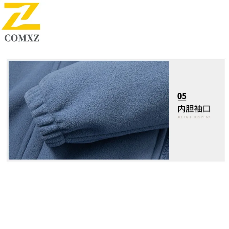 COMXZ Premium Comfortable Men Jacket Hooded Mountaineering Windproof Warm Jackets Brand Luxury Daily Style Autumn New Outerwear